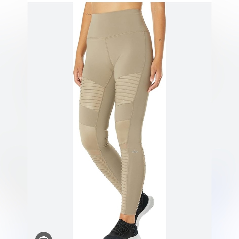 Alo High-Waist Moto Legging khaki